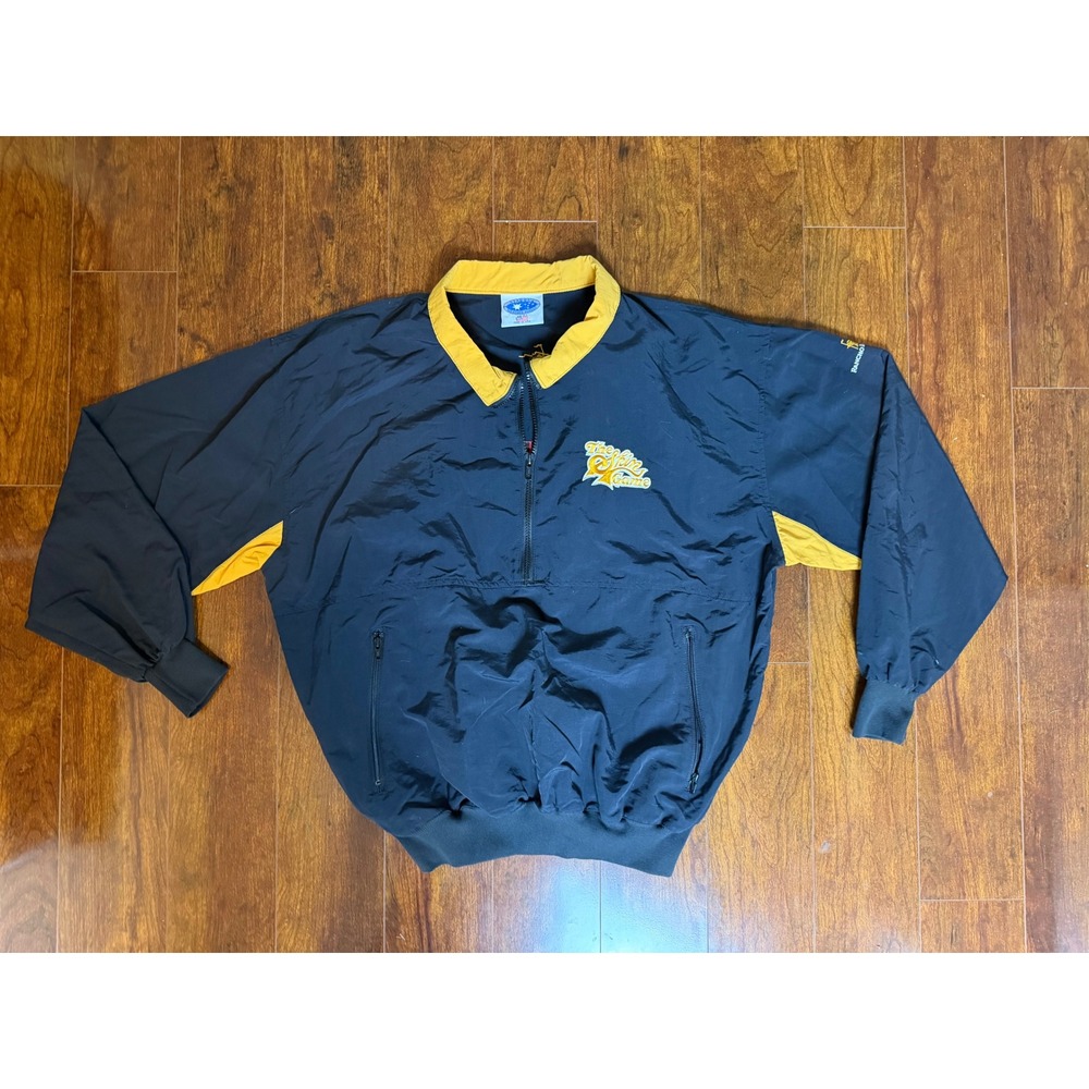 Vintage Starbus The Skin Game Golf Windbreaker Tiger Woods John Daly Navy L